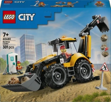 LEGO CITY 60480 Żółta koparko-ładowarka