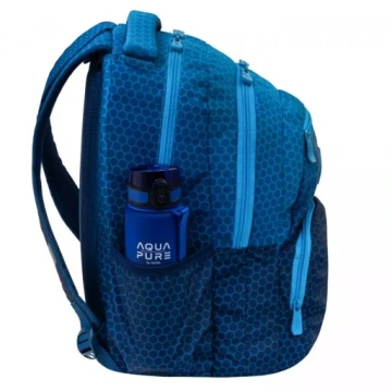 Plecak młodzieżowy Abag Hexagon Blue Ombre - obrazek 2