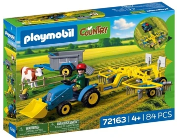 PLAYMOBIL 72163 Mały ciągnik z przetrząsarką do siana