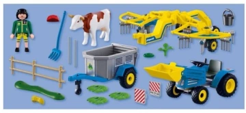PLAYMOBIL 72163 Mały ciągnik z przetrząsarką do siana - obrazek 3