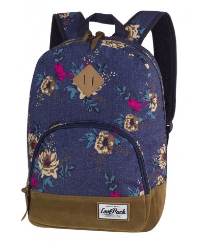 Plecak szkolny Classic Blue Denim Flowers CoolPack