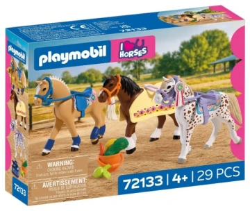 PLAYMOBIL 72133 Trzy konie do kolekcjonowania
